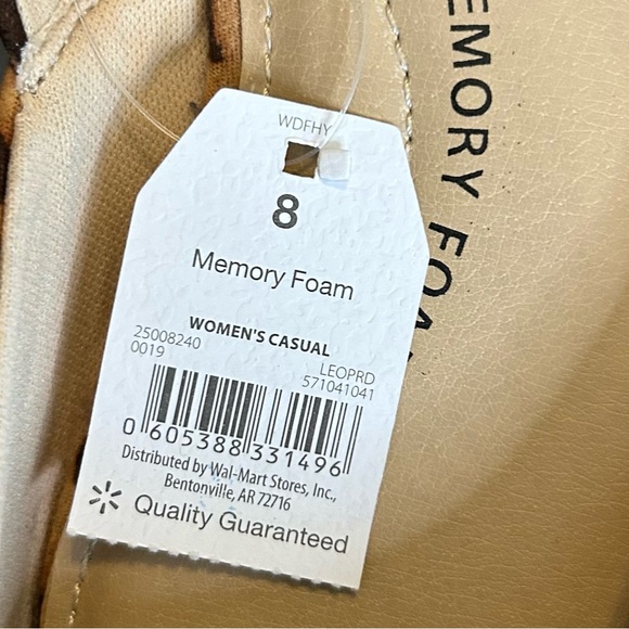 NWT Time and Tru Women's Point Toe Ballet Flat SZ 8 in Leopard Print Black Tan - Picture 7 of 7